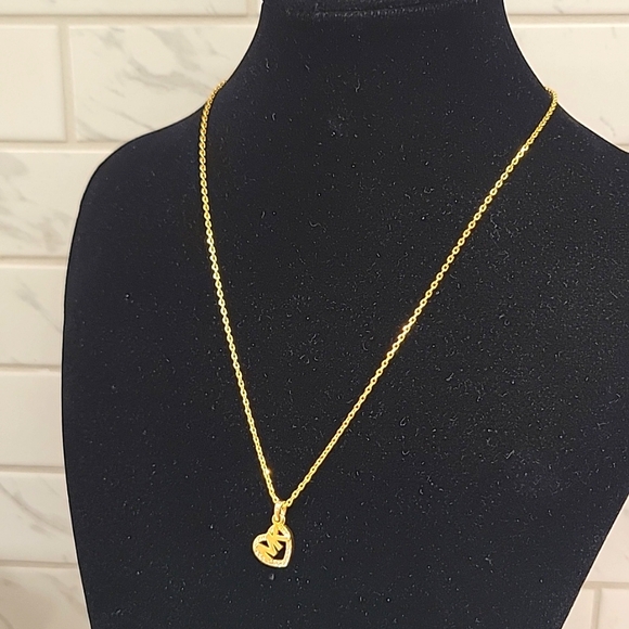 Michael Kors Gold Tone Necklace 17" - Picture 3 of 9